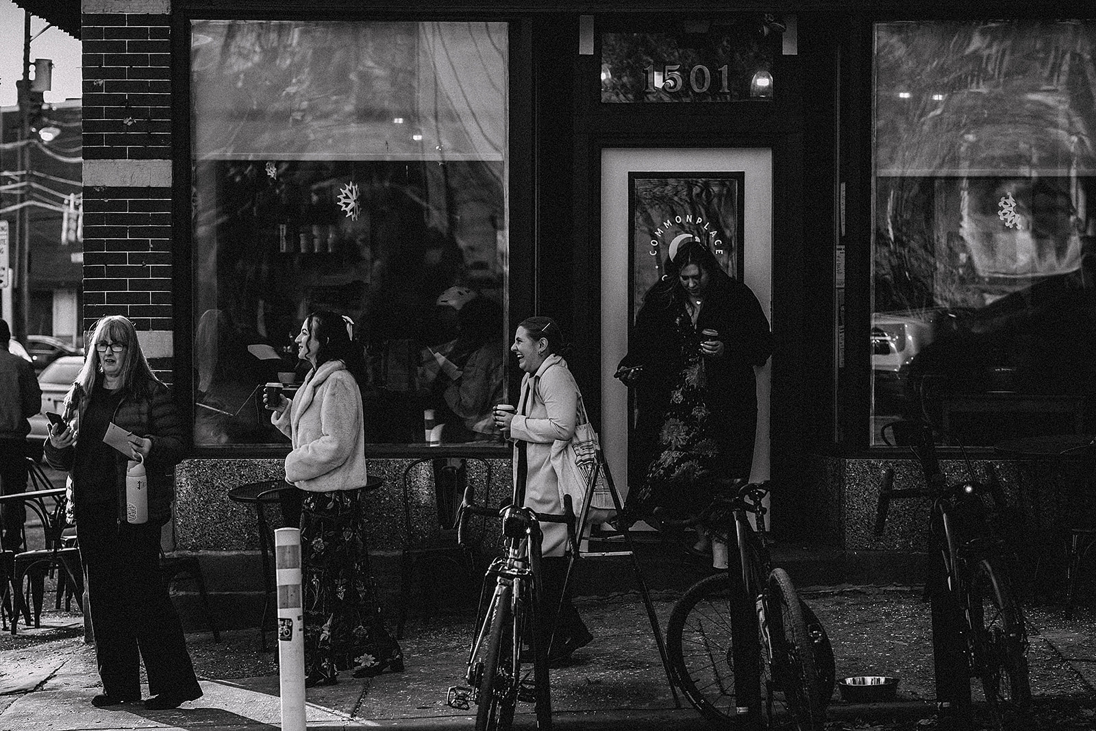 A person moving through a city street in Rylee’s existing documentary archive